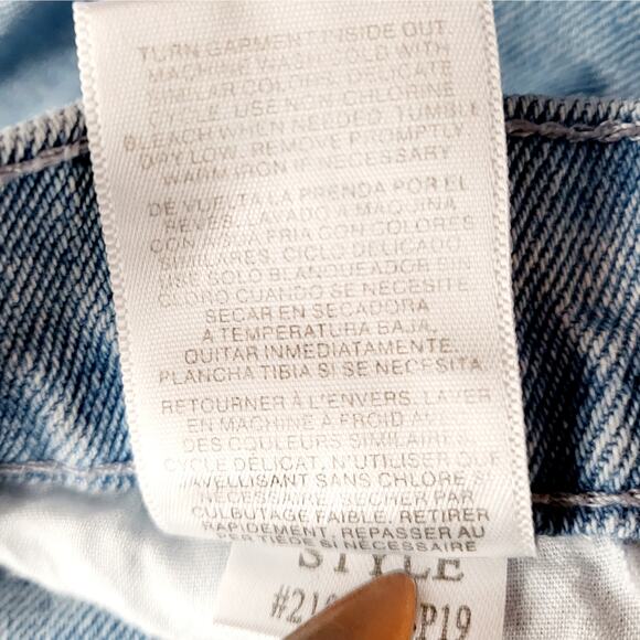 Simple Society Butterfly Wide Leg Med Blue Denim 5-Pocket Jeans Women Size 25 - Picture 5 of 5